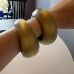 Alexis Bittar green bangles